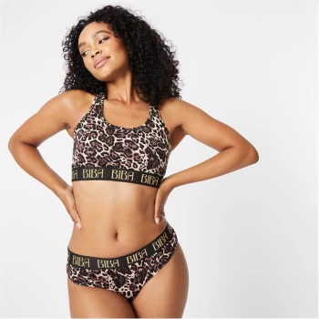 Image of Biba BIBA Soft Cotton Bra - Leopard