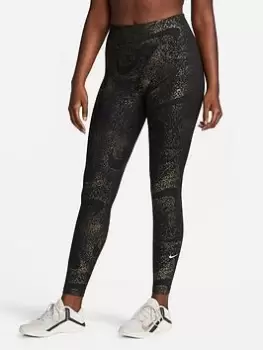 Image of Nike One Legging, Black/White, Size XS, Women