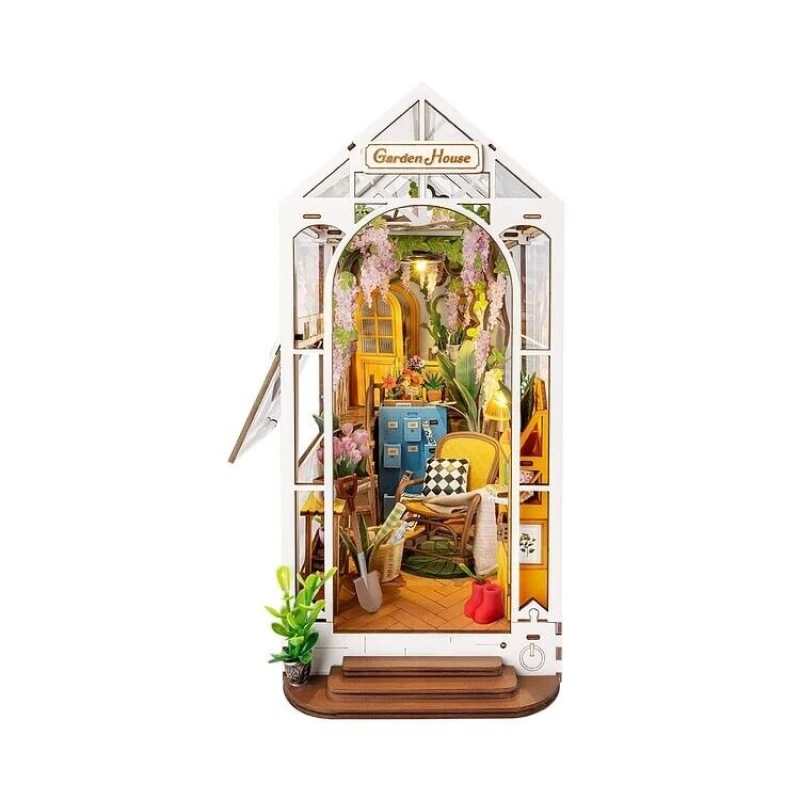 Image of Holiday Greenhouse Book Nook Construction Kit