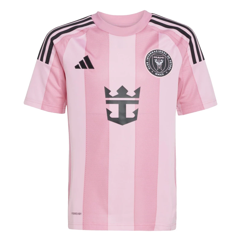 Image of adidas Inter Miami Messi Home Shirt 2025 2026 Juniors Easy Pink male 7-8 Years
