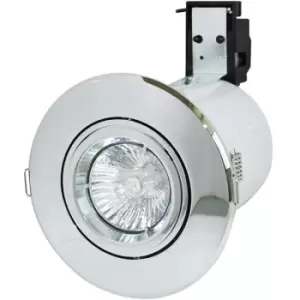 Image of Robus GU/GZ10 Adjustable Fire Rated IP20 Non-Integrated Downlight Chrome - RF208-03