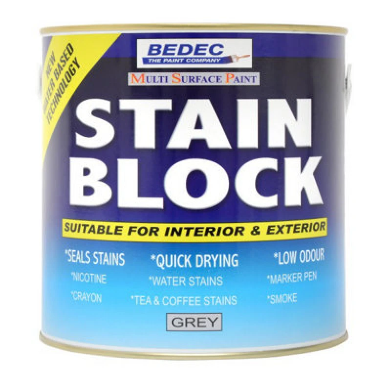 Image of Bedec Stain Block Paint - Translucent Grey - 750Ml