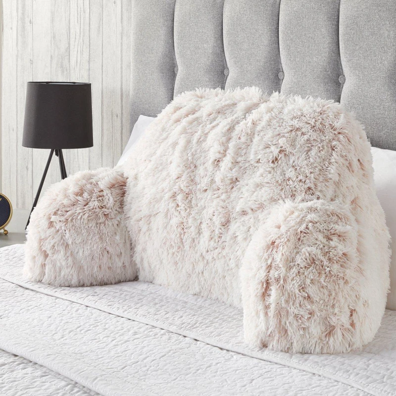 Image of Downland Long Hair Cuddle Cushion Pink unisex One Size