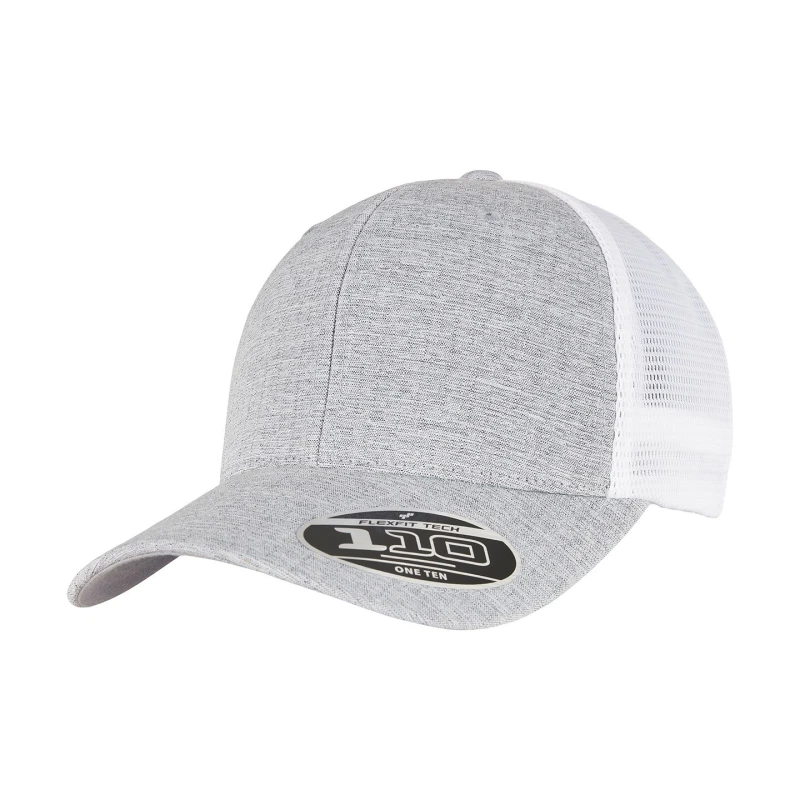Image of Flexfit Flexfit Men 110 Mesh Two Tone Cap in Silver Silver One Size Male 5059699839649
