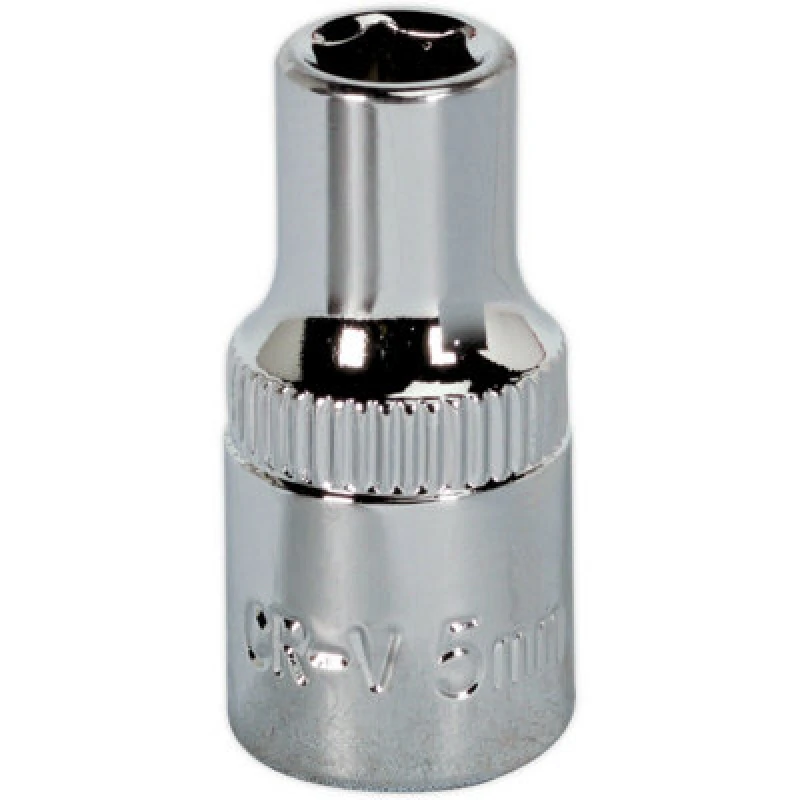 Image of Loops 5mm Forged Steel Drive Socket - 1/4" Square Drive - Polished Chrome Vanadium Metallics