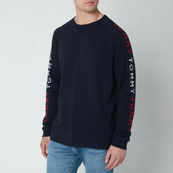Image of Tommy Hilfiger Mens Arm Logo Longsleeve Top - Desert Sky - M