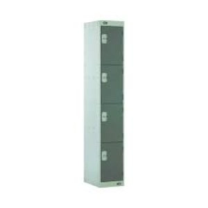Image of Four Compartment Locker D450mm Dark Grey Door MC00057