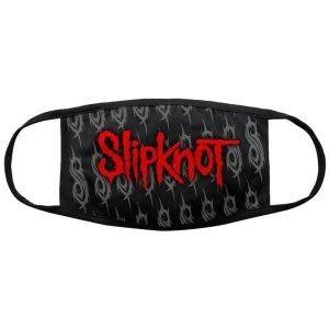 Image of Slipknot - Red Logo & Sigils Face Mask - Black