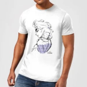 Image of Disney Frozen Elsa Sketch Mens T-Shirt - White