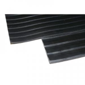 Image of Slingsby Broad Ribbed Matting 5mm 900mm X1 Linear Metre Black 379273