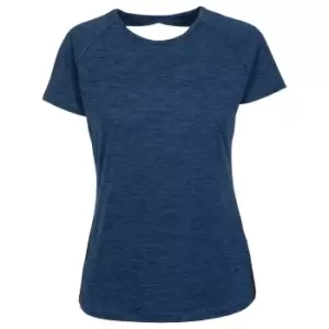 Image of Trespass Womens/Ladies Ally Active Top (L) (Navy Marl)