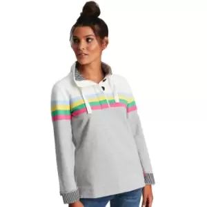 Image of Joules Womens Saunton Funnel Neck Relaxed Fit Sweatshirt UK 20- Bust 47' (114cm)