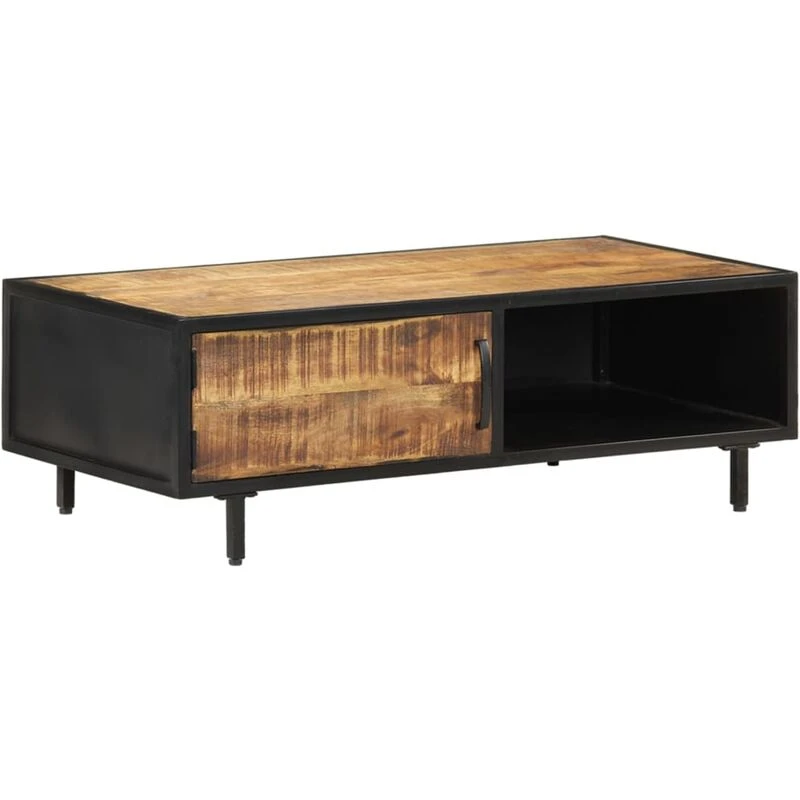 Image of VIDAXL Coffee Table 105x50x35cm Rough Mango Wood Vidaxl 8719883997001