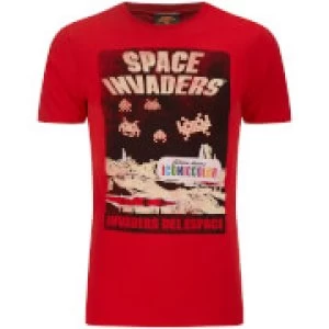 Image of Atari Mens Space Invaders Del EAtari Space T-Shirt - Red - L