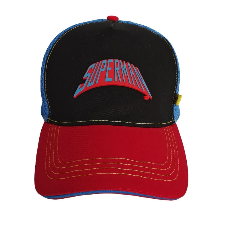Image of Superman Retro Logo Baseball Cap Pale Blue unisex