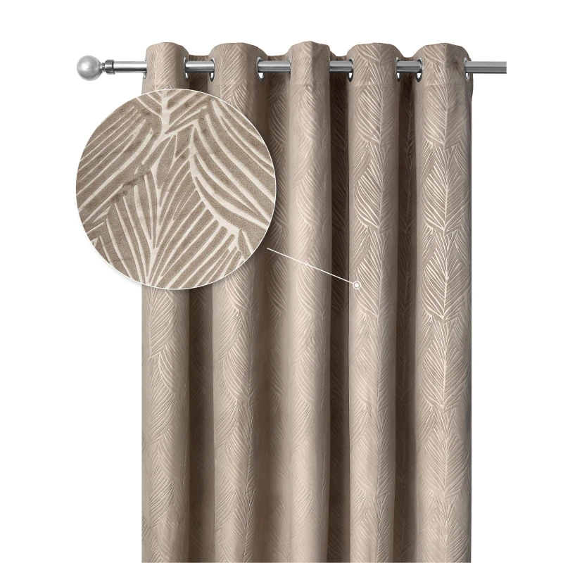 Image of Emma Barclay Blackout Curtains Thermal Velvet Eyelet Twilight Stone unisex 117x183cm