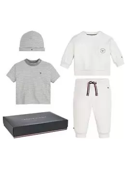 Image of Boys, Tommy Hilfiger Baby Giftpack - Ancient White, Ancient White, Size 0-3 Months