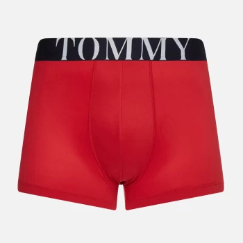 Image of Tommy Hilfiger Mens Waistband Logo Trunks - Primary Red - S