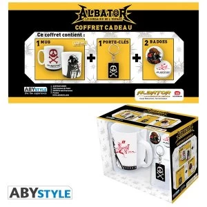 Image of Captain Harlock - Mug + Keychain + Badges Emblem Gift Box