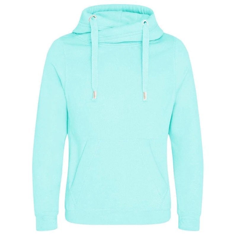 Image of AWDis AWDis Men Cross Neck Hoodie in Mint Size: X-Small Mint XS Male 5059958506565