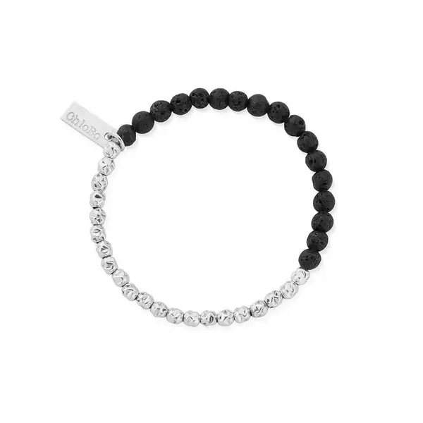 Image of ChloBo Children's Junior Black Lava Principal Bracelet CSBBLHAMM