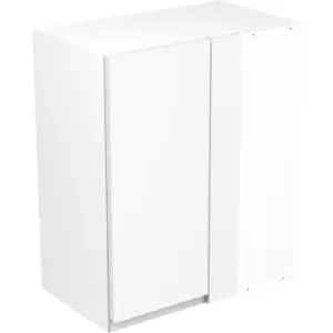 Image of Kitchen Kit Flatpack J-Pull Kitchen Cabinet Wall Blind Corner Unit Ultra Matt 600mm in White MFC