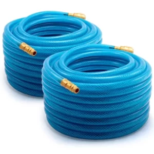 Image of Compressed Air Hose 2Pcs Set Rubber 1/4" 20m 15bar