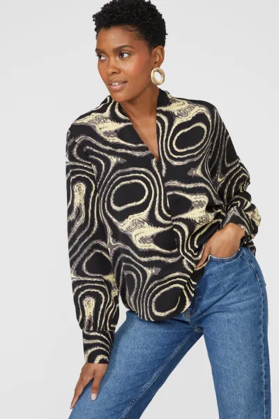 Image of Swirl Printed Shirt