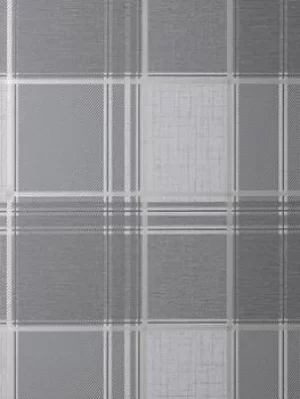 Image of Fine Decor Larson Check Charcoal/Gold