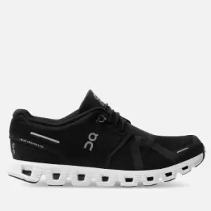 Image of ON Womens Cloud 5 Running Trainers - Black/White - UK 3