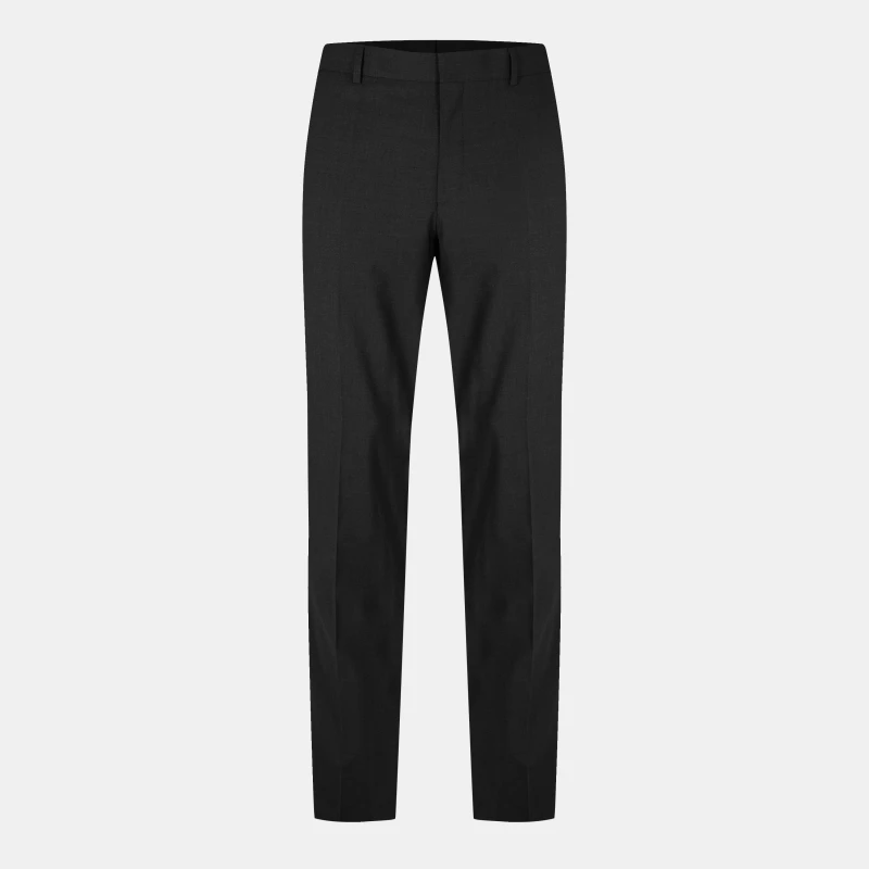 Image of Boss Mens H Genius Mm Straight Leg Trousers Dark Grey male M