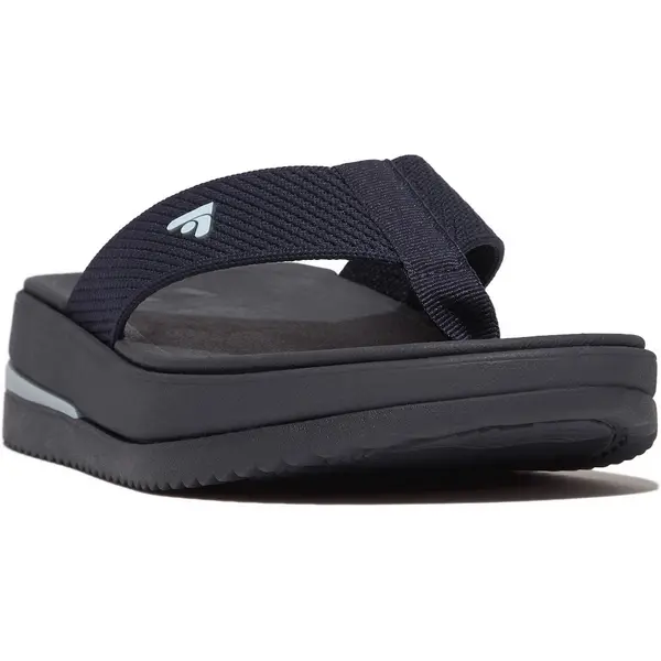 Image of Fitflop Womens Surff Two-tone Toe Post Sandals UK Size 7 (EU 41) Midnight Navy FIT091-MNAVY-7