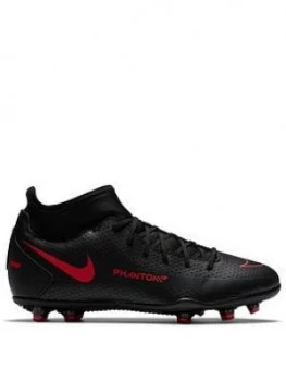 Image of Nike Junior Phantom Gt Club Df Firm Ground Football Boot, Black/Grey, Size 2