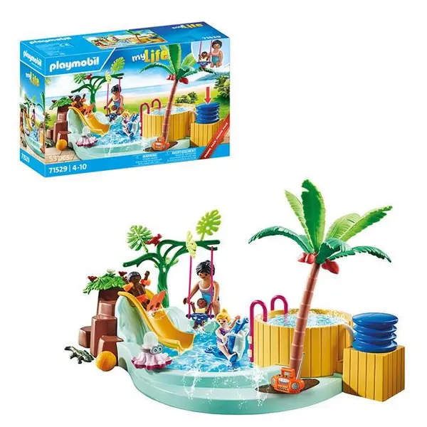 Image of Playmobil 71529 My Life, Children's Pool With Whirlpool Promo Pack
