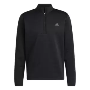 Image of adidas DWR Textured Zip Top Mens - Black