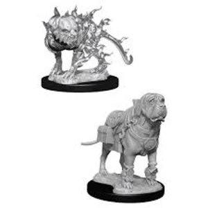 Image of Dungeons & Dragons Nolzur's Marvelous Unpainted Miniatures (W11) Mastif & Shadow Mastif