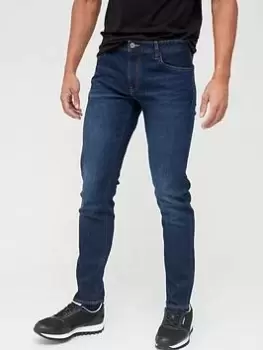 Image of Armani Exchange J14 Skinny Fit Jeans - Dark Wash , Dark Navy, Size 32, Length Regular, Men