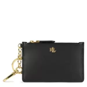 Image of Lauren by Ralph Lauren Leather Card Holder - Black