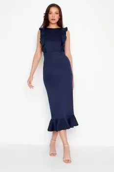 Image of Tall Frill Midi Dress