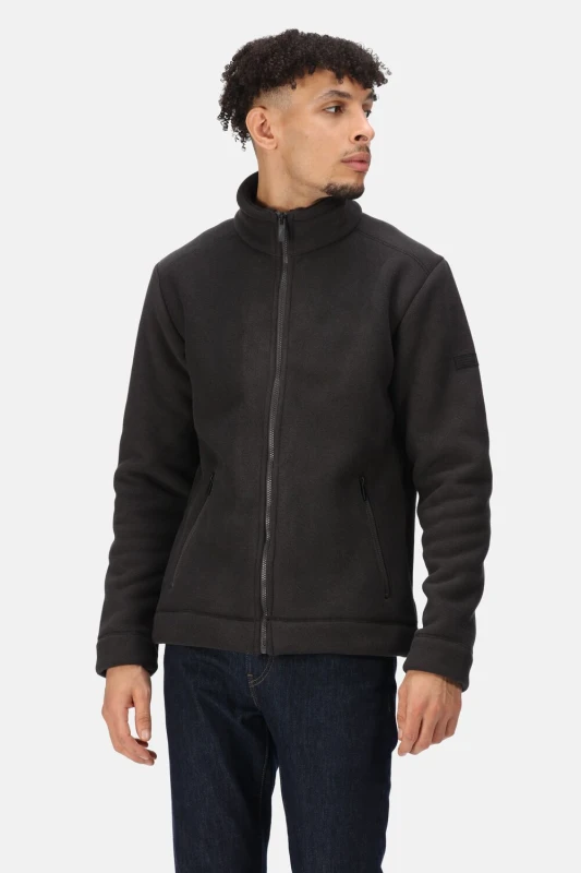 Image of Regatta Garrian II Zipped Fleece - Ash(Black) Ash(Black) 5XL