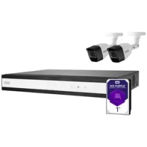 Image of ABUS Performance Line TVVR33622T Analog, AHD CCTV camera set 6-channel incl. 2 cameras 1920 x 1080 p 1TB