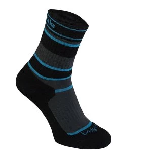 Image of Bridgedale Childrens Merinofusion Hiker Socks Grey and Black Medium