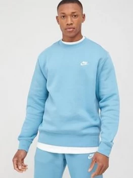 Image of Nike Sportswear Club Crew - Blue