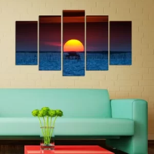 Image of 5PMDF-56 Multicolor Decorative MDF Painting (5 Pieces)