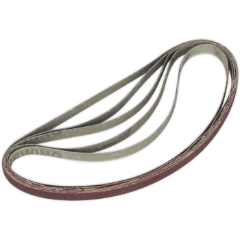 Image of Sealey 6mm x 456mm Sanding Belt 6mm x 456mm 40g Pack of 5
