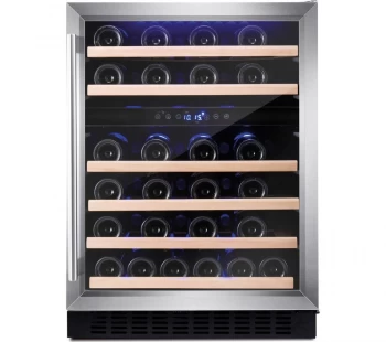 Image of Amica AWC600SS 143L / 46 Bottles Undercounter Wine Cooler Fridge