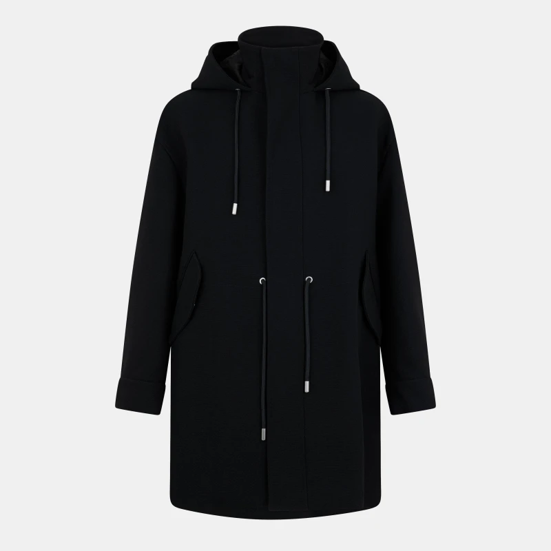 Image of Off White Mens Parka Black male XS