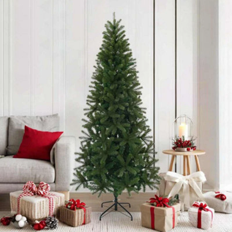 Image of Vidaxl Artificial Christmas Tree Green 180 Cm Pvc, Pe And Steel