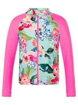 Image of Monsoon Fergie Flower Sunsafe Top - Turquoise