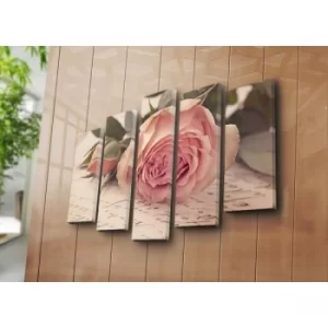 Image of 5PATK-17 Multicolor Decorative Canvas Painting (5 Pieces)